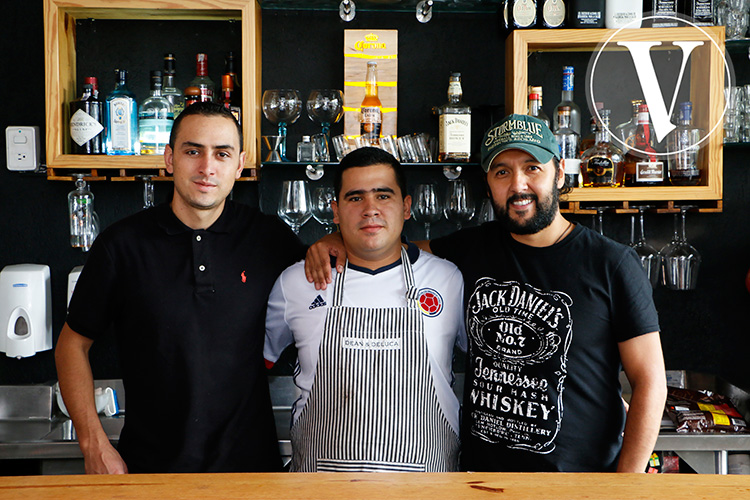 Juan Camilo Londoño, Richard Serna y Alexander Román