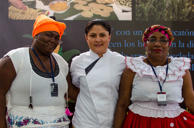 María Liliana Quinto, Sandra Milena Giraldo y Dulcenombre Rodríguez