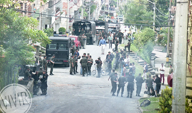 En Orión participaron la Policía, el Ejército, la Fuerza Aérea,  el DAS y la Fiscalía . Foto cortesía periódico El Mundo