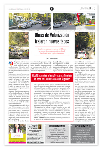 Obras de Valorización trajeron nuevos tacos EDICIÓN 632 20 AGOSTO 2015