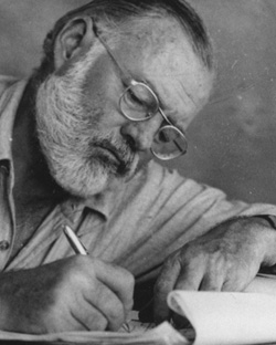 Ernest Hemingway en El gato bajo la lluvia: