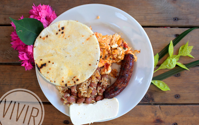 Calentado con chorizo liborino de la Hostería Miraflores