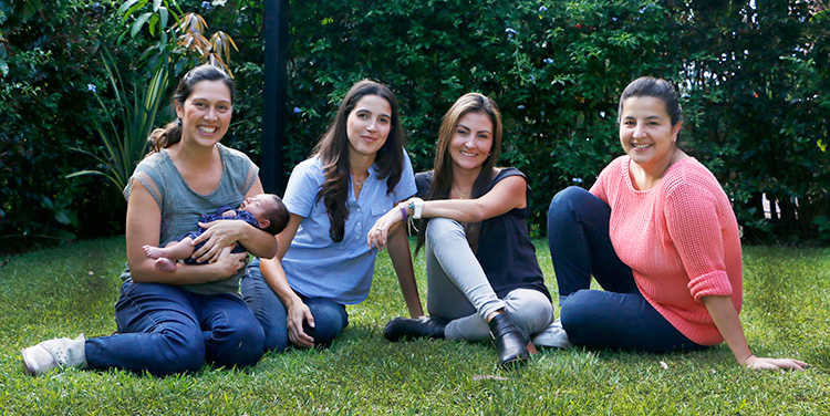 Ana María Henao, Natalia Mesa, Carolina Llinás y Carolina Hernández. Foto Juan David Caicedo