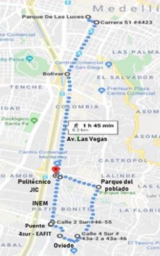 Recorrido marcha