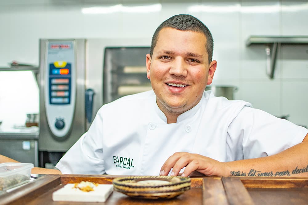 El cocinero Miguel Warren  cocinero revelación en Bogotá Madrid Fusión