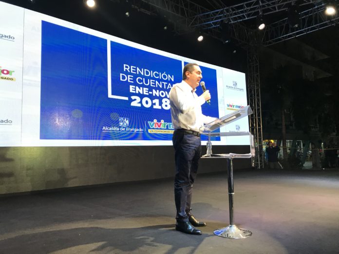 Alcalde Envigado Alcalde de Envigado en la rendición de cuentas 2018