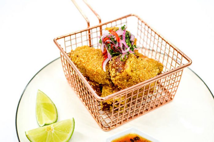 Chicharrón ahumado con costra de quínoa Chicharrón ahumado con costra de quínoa