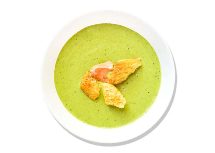 Receta crema de zucchini y coriandro Receta crema de zucchini y coriandro