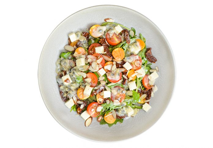 Ensalada con vinagreta de granadilla Ensalada con vinagreta de granadilla
