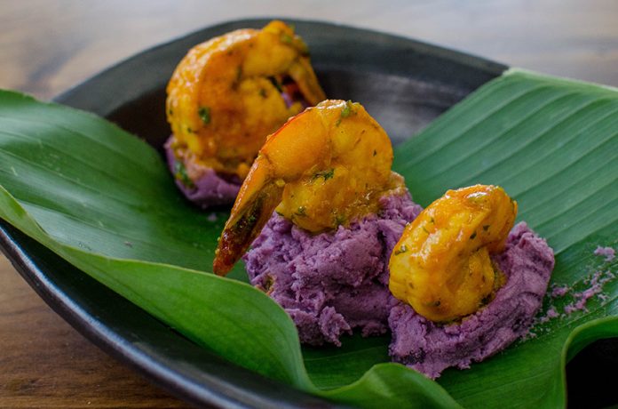 Langostinos en salsa de coco Langostinos en salsa de coco