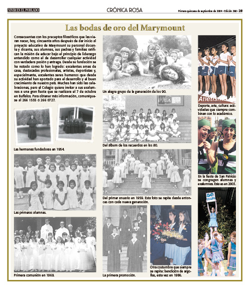 Las bodas de oro del Marymount