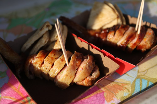 Alitas rellenas, en el parque de San Antonio de Pereira Alitas rellenas, en el parque de San Antonio de Pereira