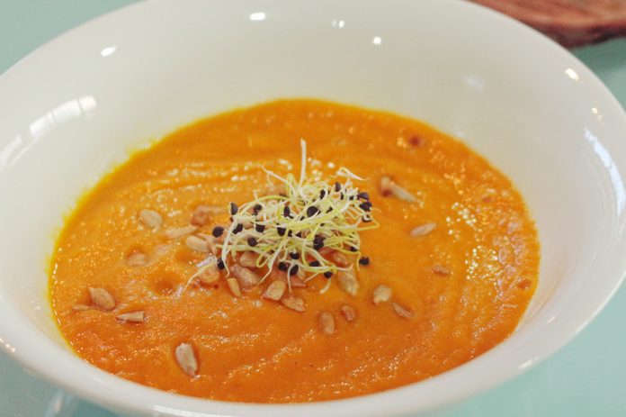 Crema de zanahoria sin lácteos Crema de zanahoria sin lácteos