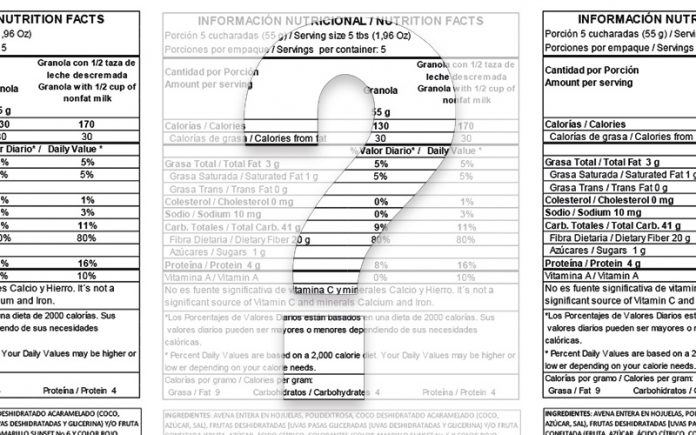 información consumidor - tablas nutricionales información consumidor - tablas nutricionales