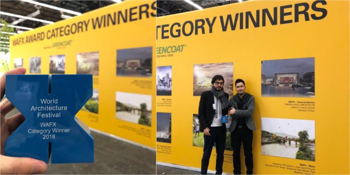 Sebastián Monsalve y Juan David Hoyos, arquitectos diseñadores de Parques del Río (Foto Twitter Amigos de Parques del Río) Sebastián Monsalve y Juan David Hoyos, arquitectos diseñadores de Parques del Río (Foto Twitter Amigos de Parques del Río)